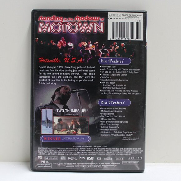 Standing In The Shadows Of Motown 2 Disc DVD - Picture 2 of 16